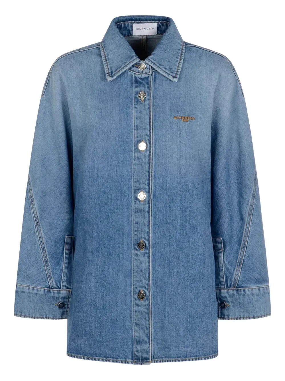 COCOON DENIM SHIRT sold by Lord & Taylor