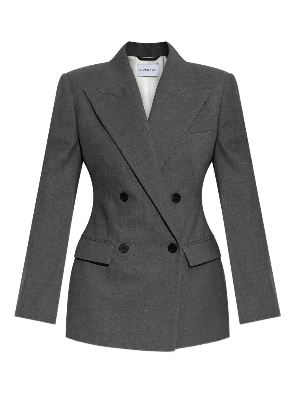 DOUBLE-BREASTED WOOL STRUCTURED JACKET sold by Lord & Taylor