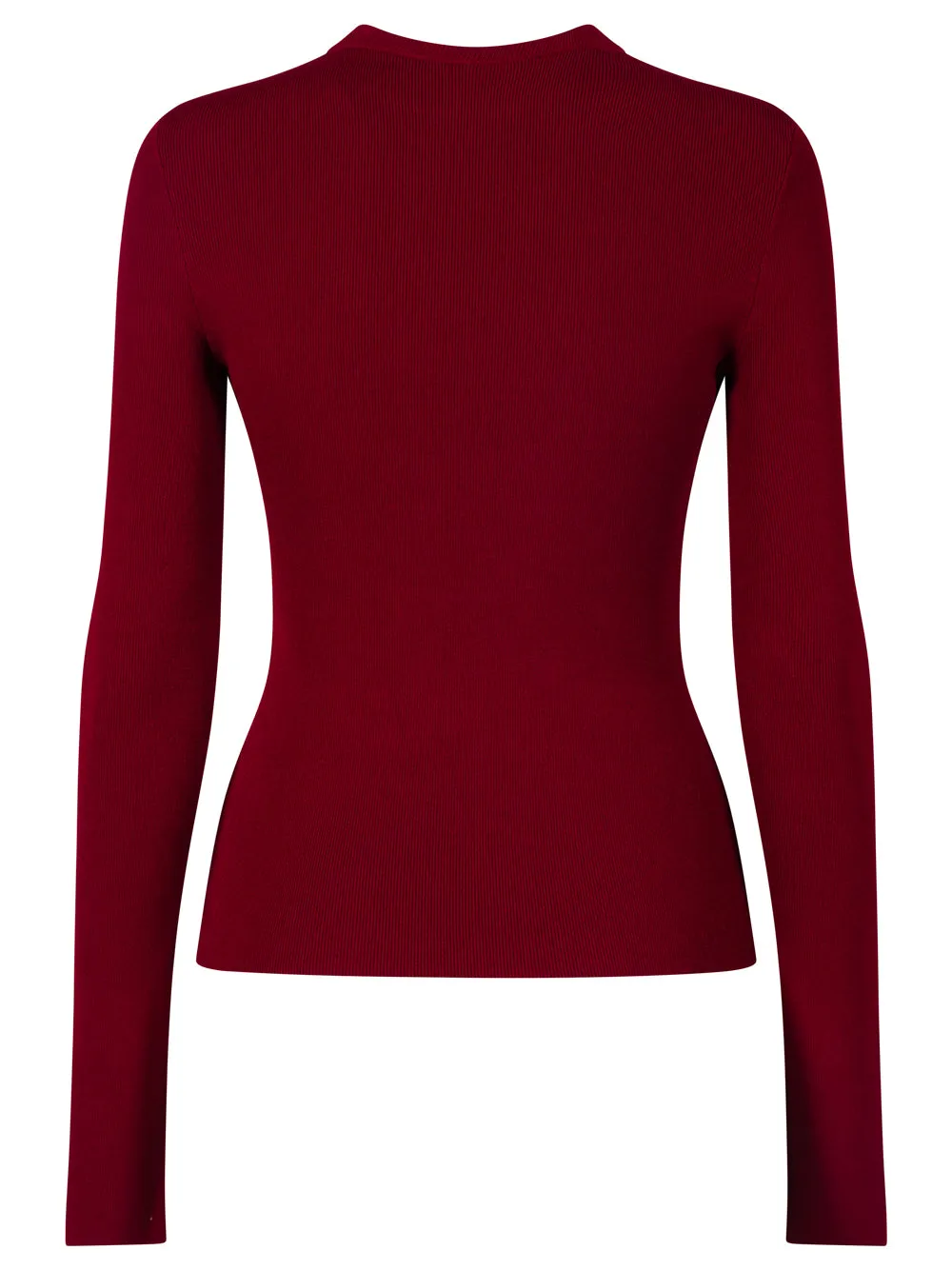 RIBBED CREWNECK LONG-SLEEVED FITTED TOP sold by Lord & Taylor product image thumbnail 2