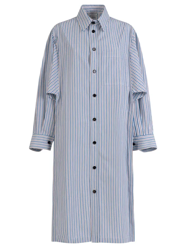 LIGHT COTTON STRIPED DRESS made by Bottega Veneta