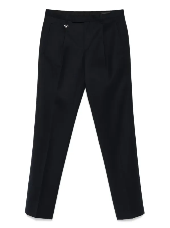 TAPERED LEG WOOL TROUSERS made by Prada