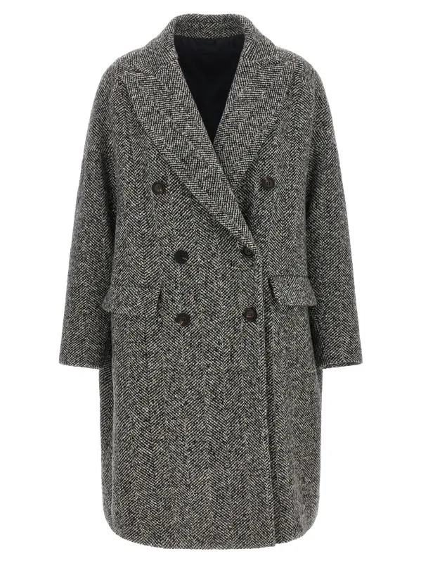 'Dazzling' chevron coat made by Brunello Cucinelli