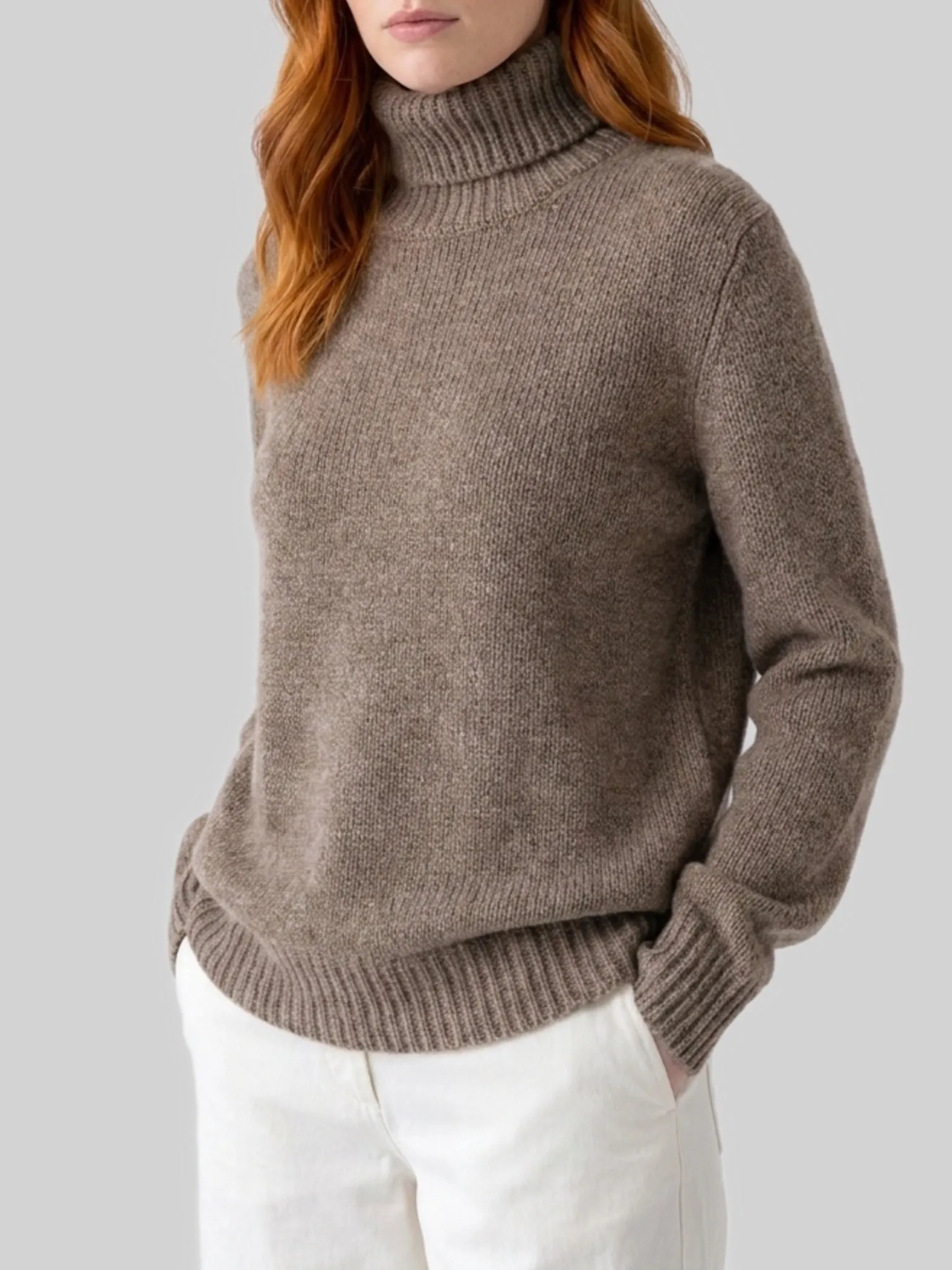 Taupe grey Plira sweater sold by Lord & Taylor product image thumbnail 3