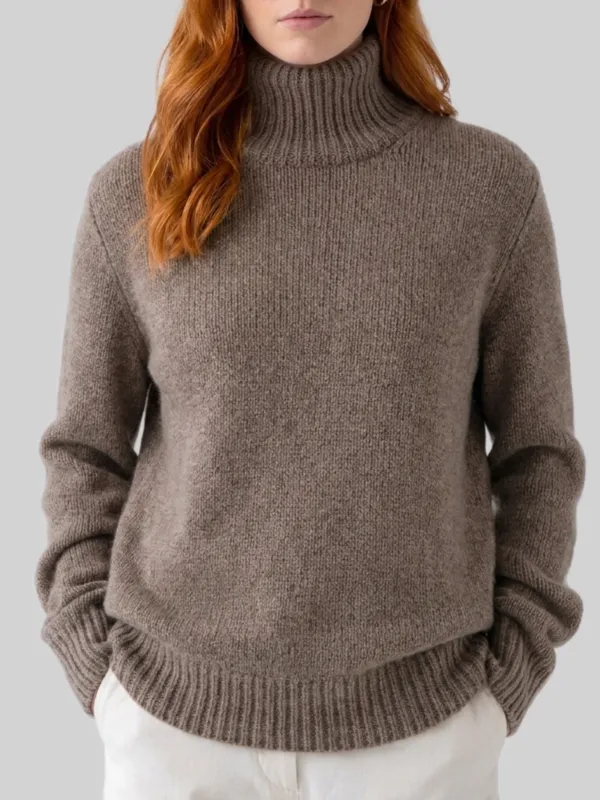 Taupe grey Plira sweater made by The Row