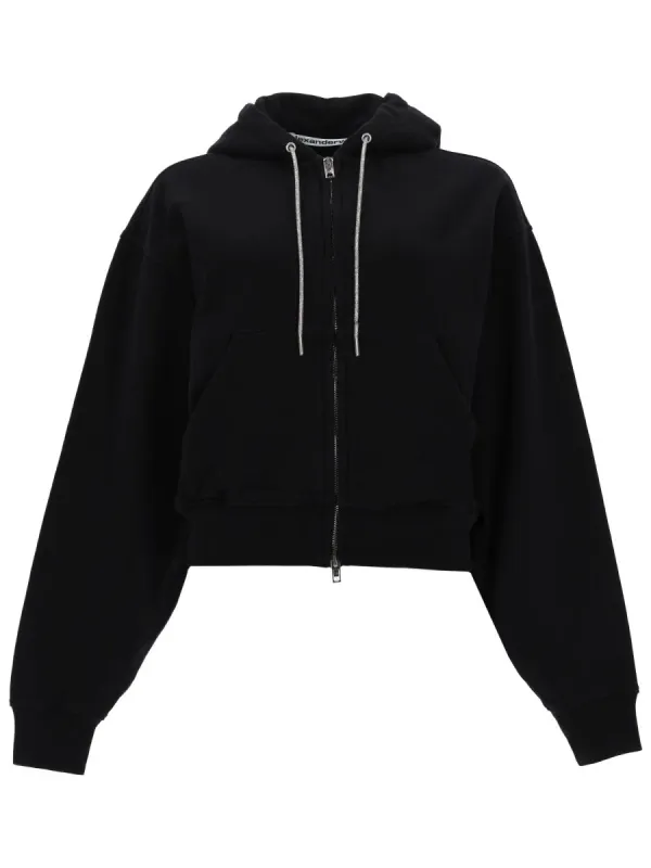 FELPA CON ZIP E CAPPUCCIO made by Alexander Wang