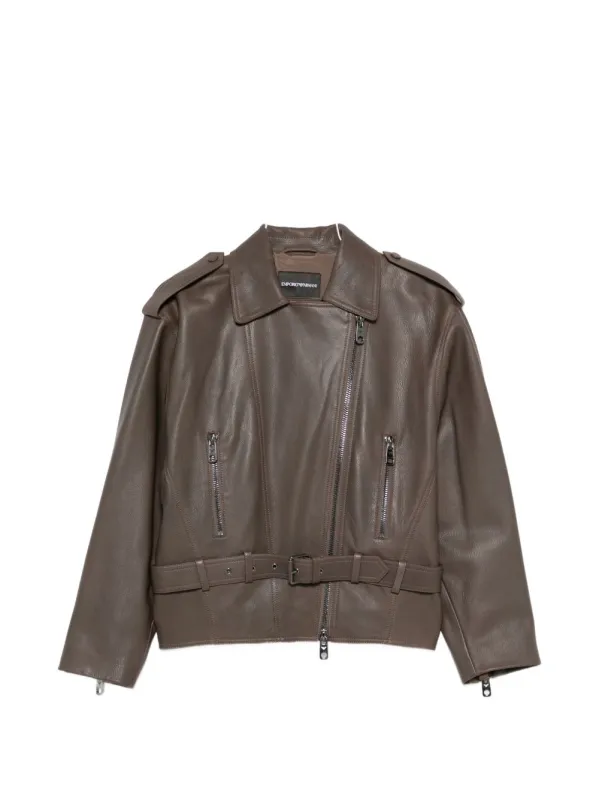 LEATHER JACKET made by Emporio Armani