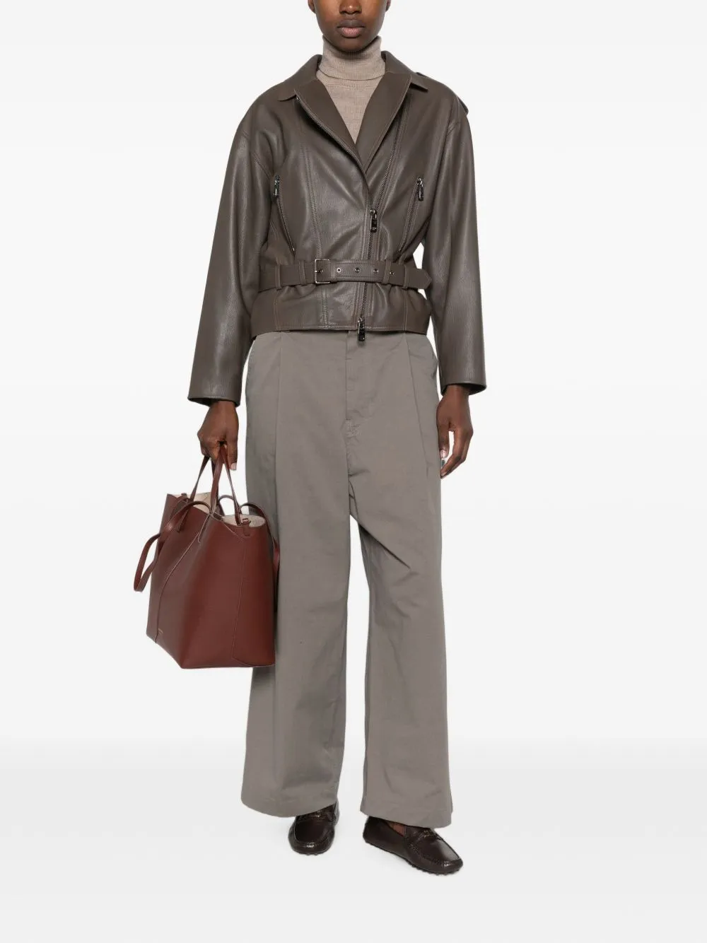 LEATHER JACKET sold by Lord & Taylor product image thumbnail 3