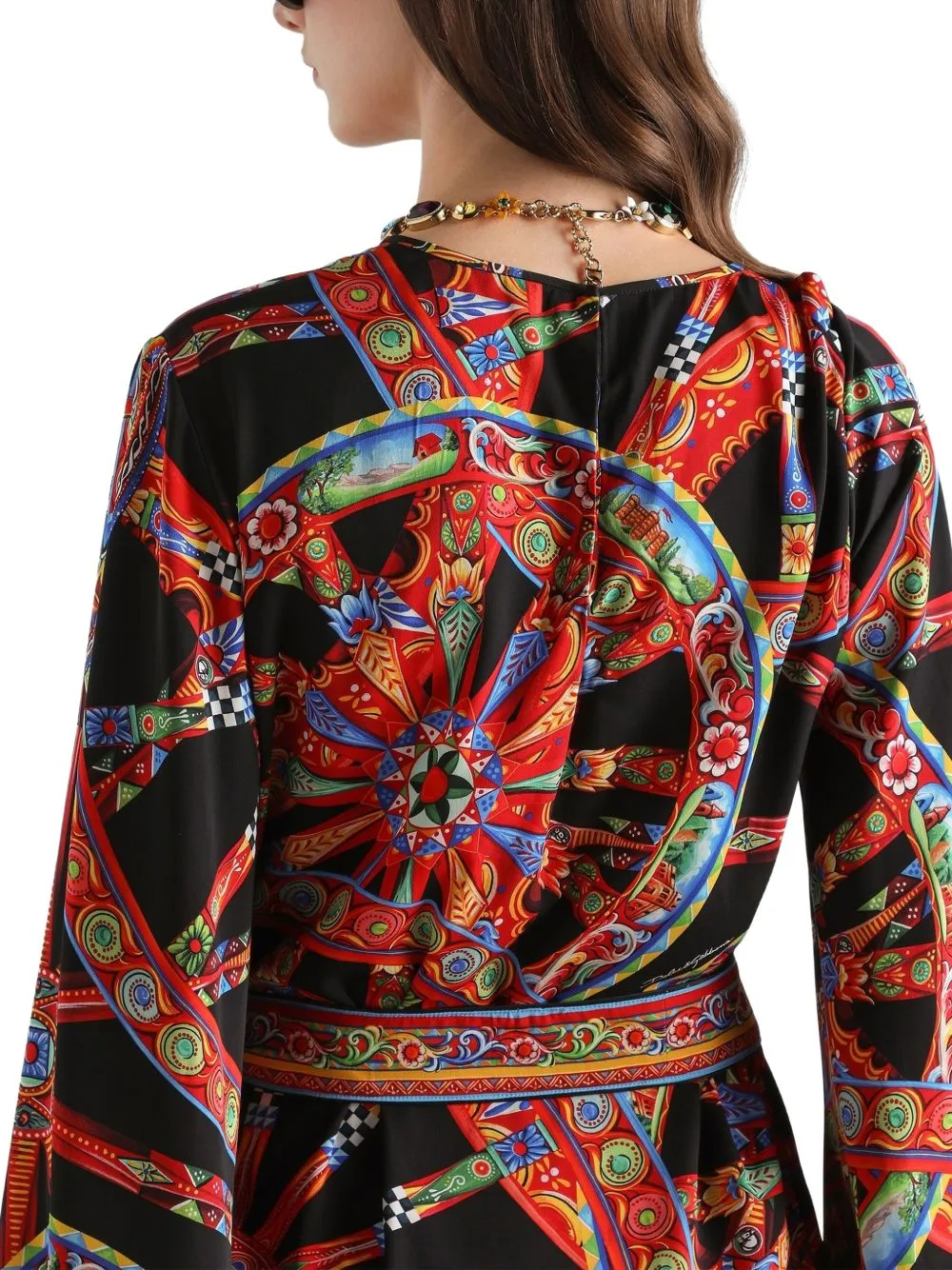 CARRETTI SILK PRINTED MINI DRESS sold by Lord & Taylor product image thumbnail 5