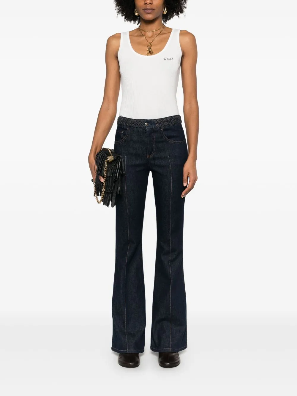 LOGO COTTON TANK TOP sold by Lord & Taylor product image thumbnail 5