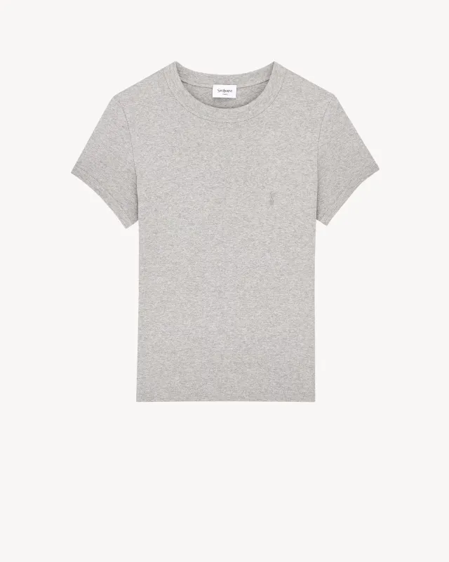Crewneck t-shirt with logo made by Yves Saint Laurent
