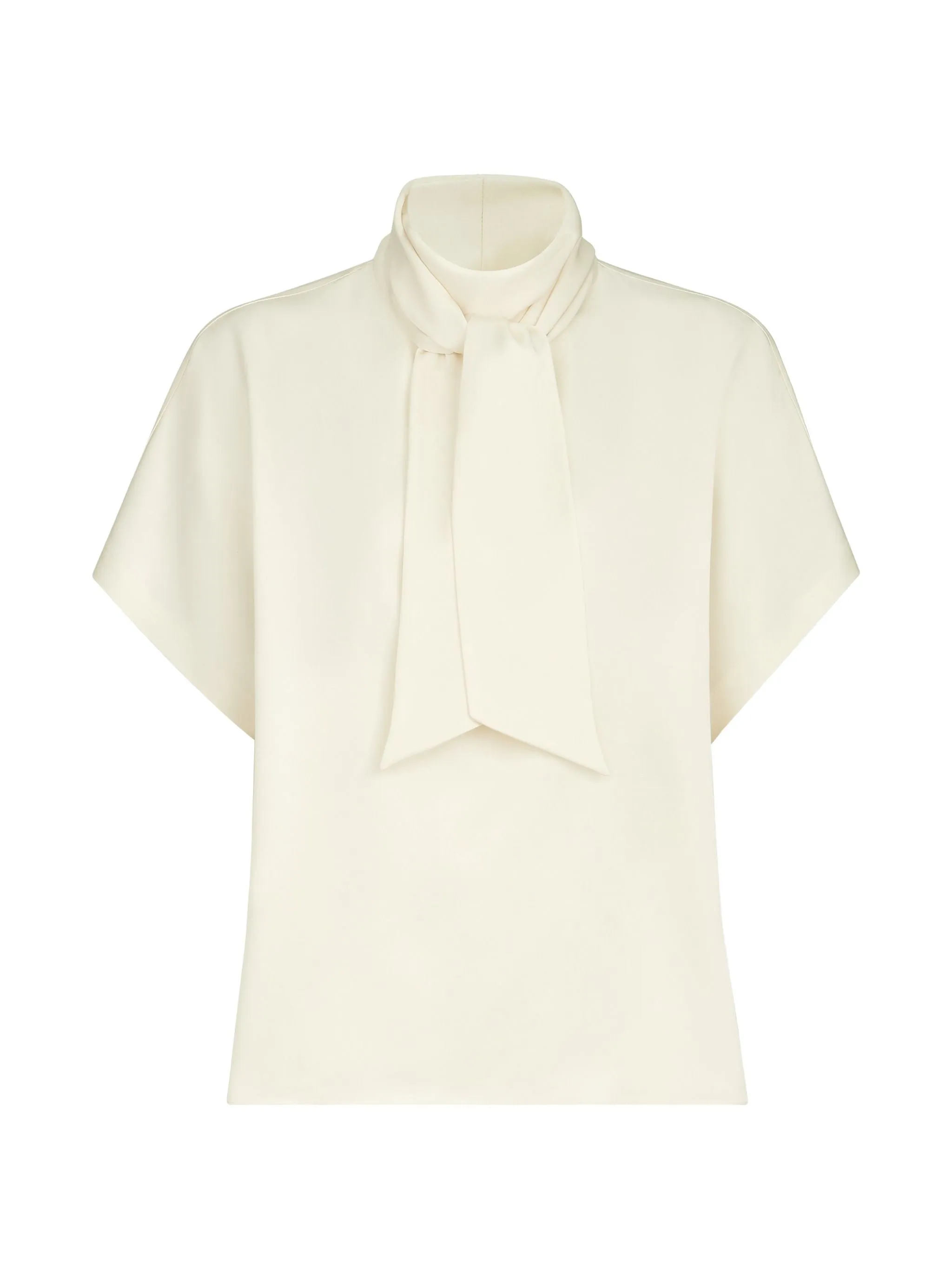 SHORT SLEEVES SILKY BLOUSE sold by Lord & Taylor