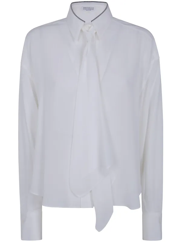RIBBON SILKY SHIRT made by Brunello Cucinelli