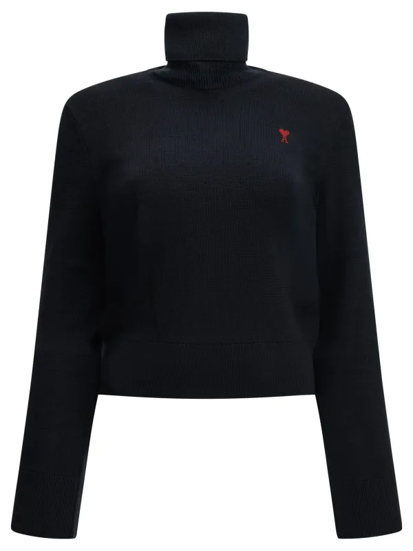 "AMI DE COEUR" TURTLENECK SWEATER made by Ami