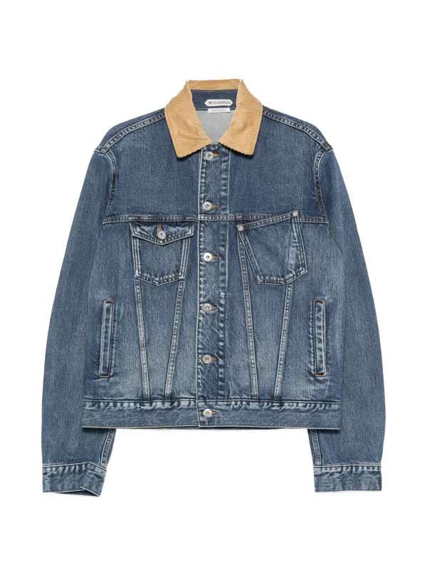 CORDUROY-COLLAR DENIM JACKET made by J.W. Anderson