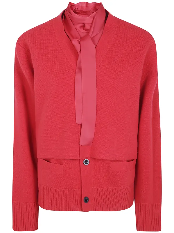 WOOL KNIT CARDIGAN made by Sacai