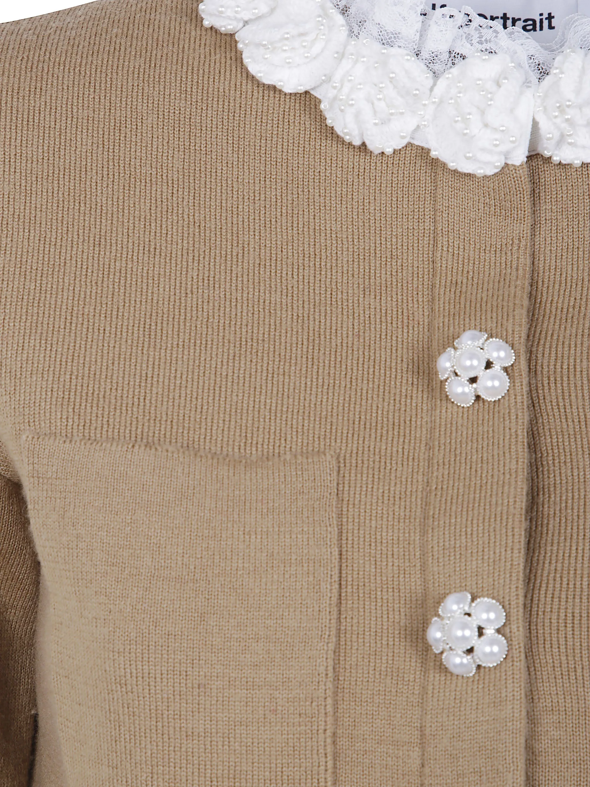 BROWN EMBELLISHED KNIT CARDIGAN sold by Lord & Taylor product image thumbnail 3