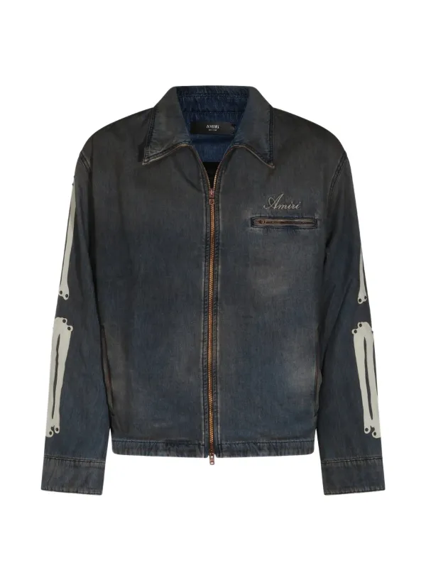 LEA BONES DENIM JACKET made by AMIRI