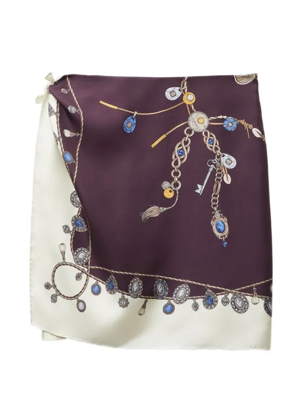 SKIRT TWILL SILK STOLEN JEWELS made by Versace