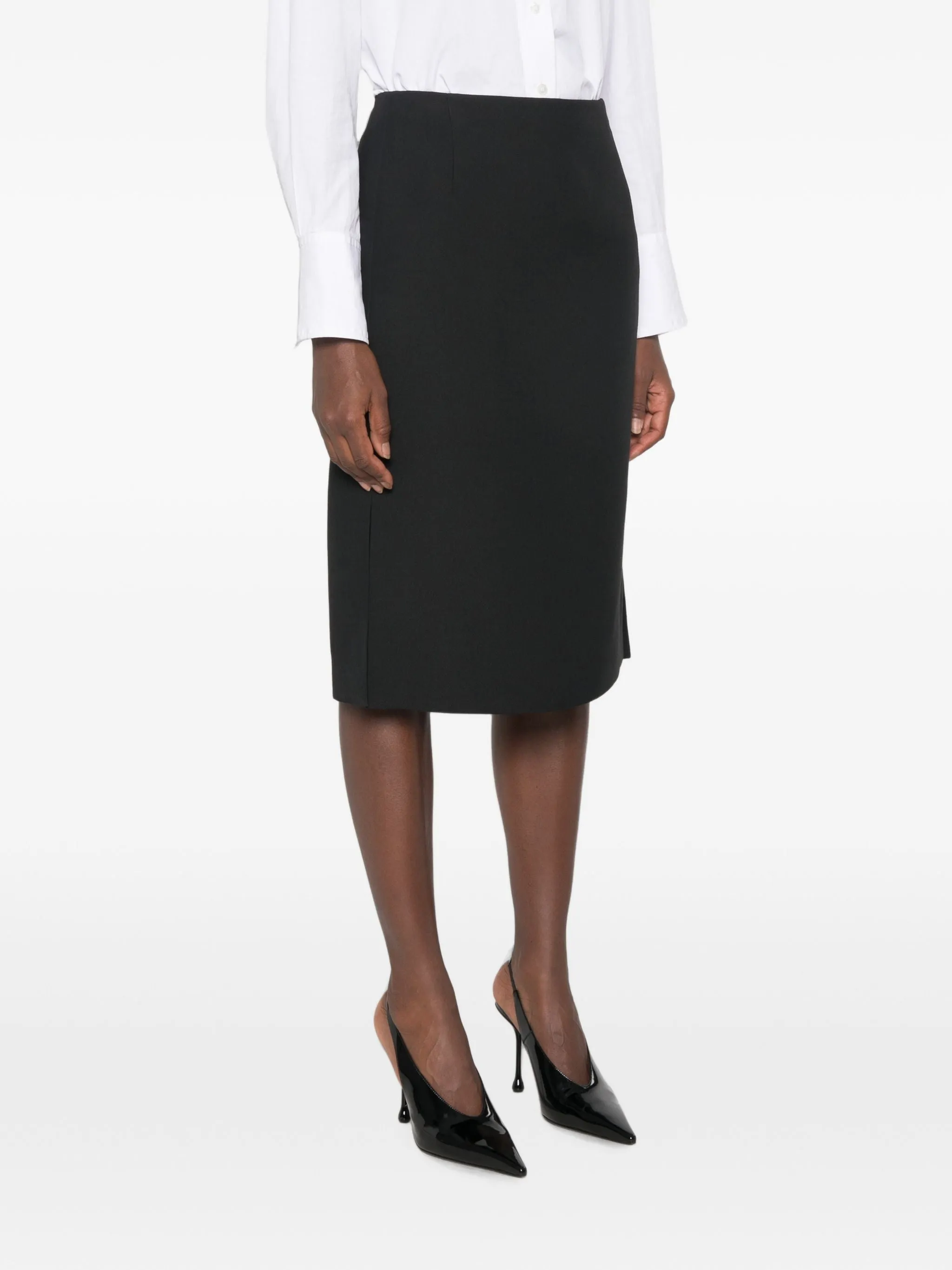 SIDE-SLIT MIDI SKIRT sold by Lord & Taylor product image thumbnail 5