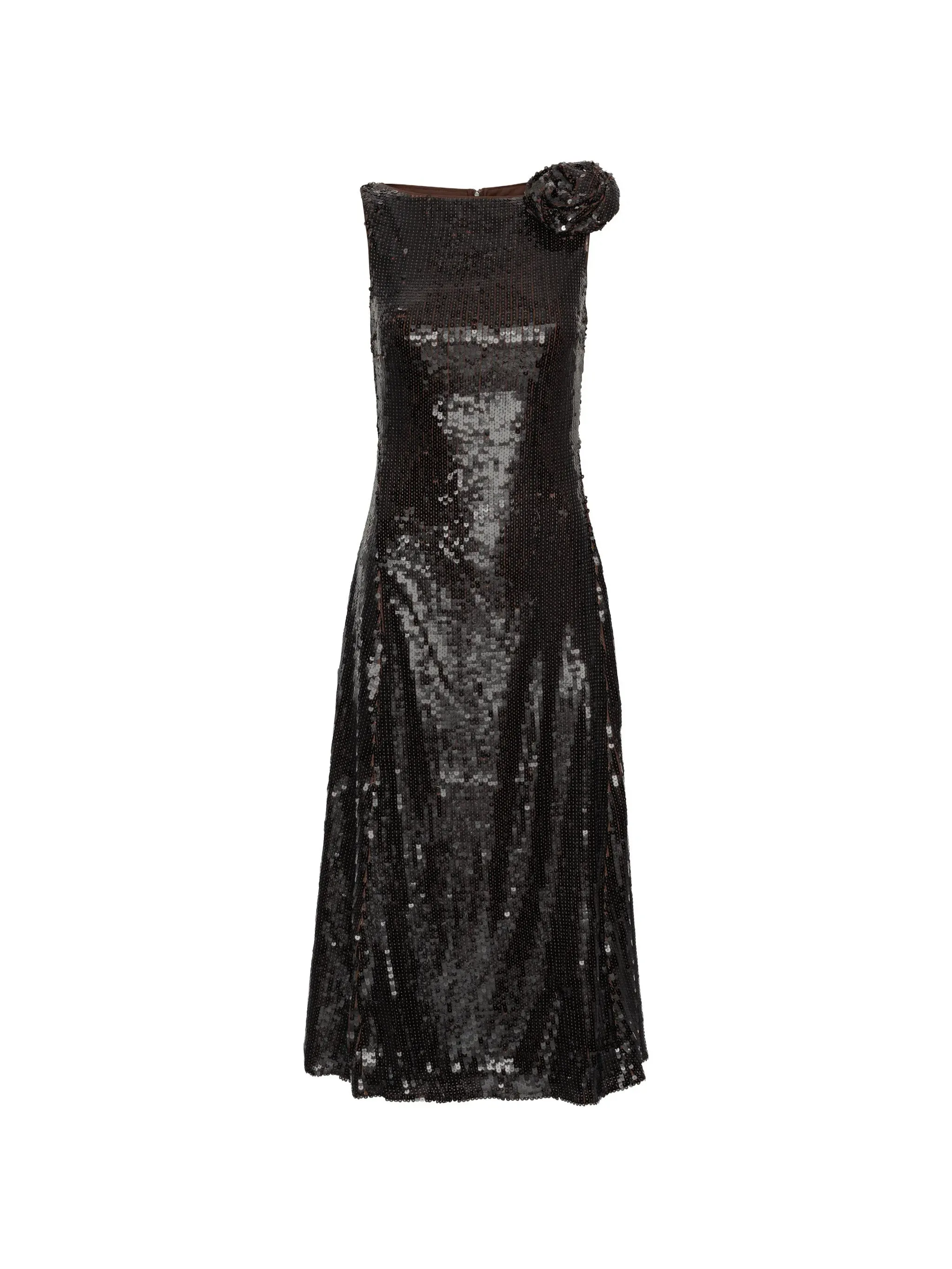 SEQUINS MIDI FLARED DRESS sold by Lord & Taylor