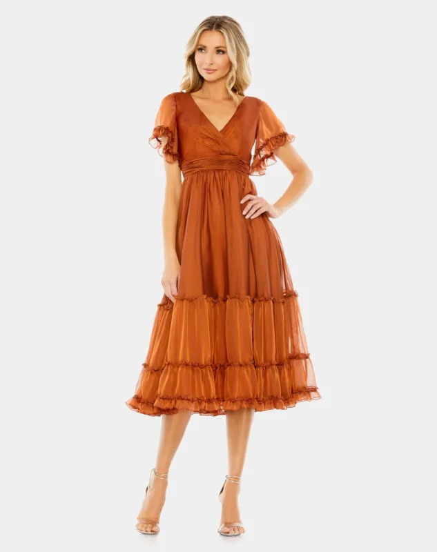 Tea Length Ruffled Dress sold by Lord & Taylor