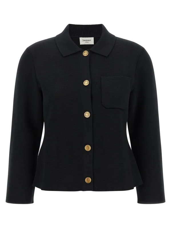 'Cassandre' medallion cardigan made by Yves Saint Laurent