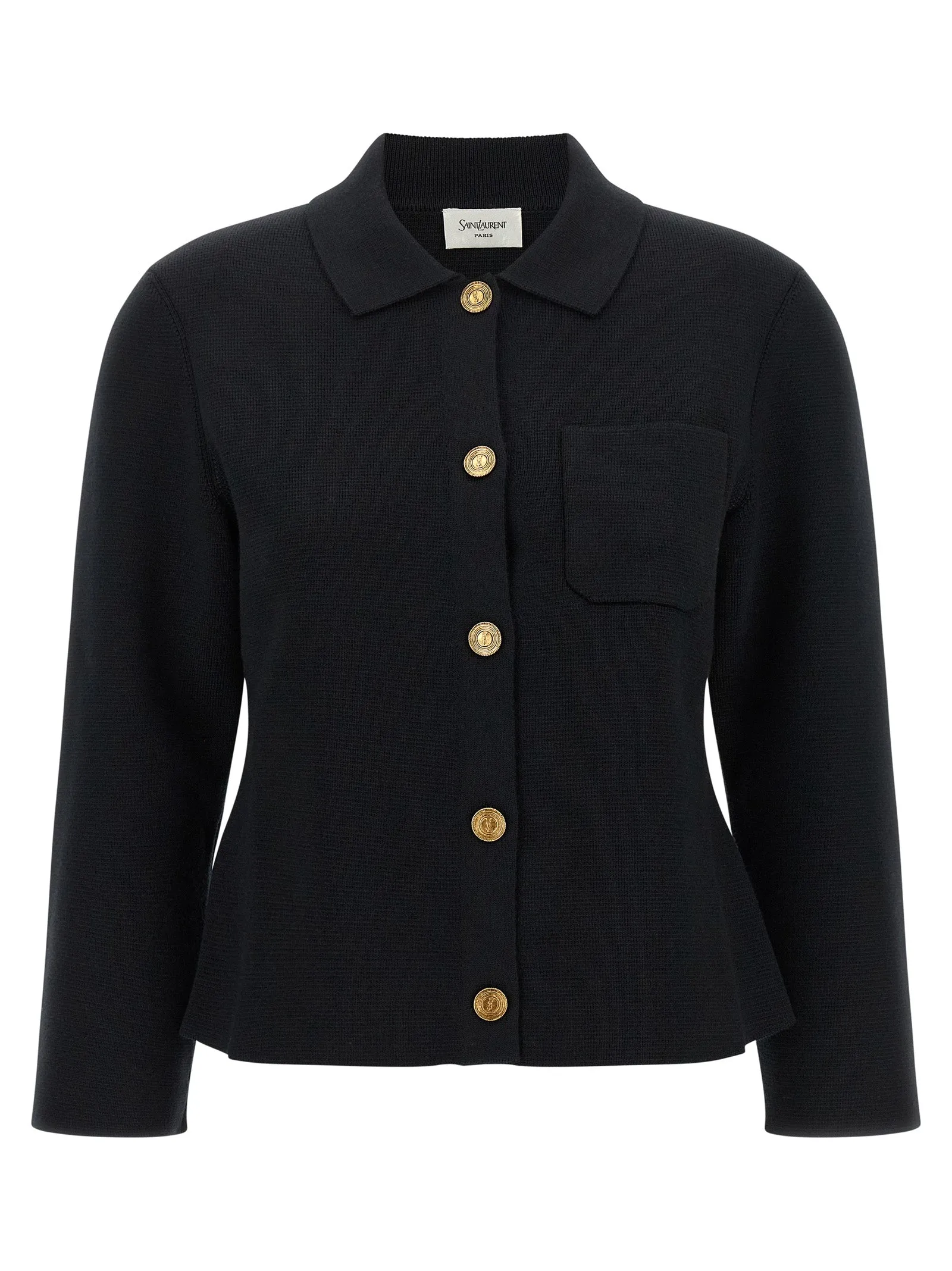 'Cassandre' medallion cardigan sold by Lord & Taylor