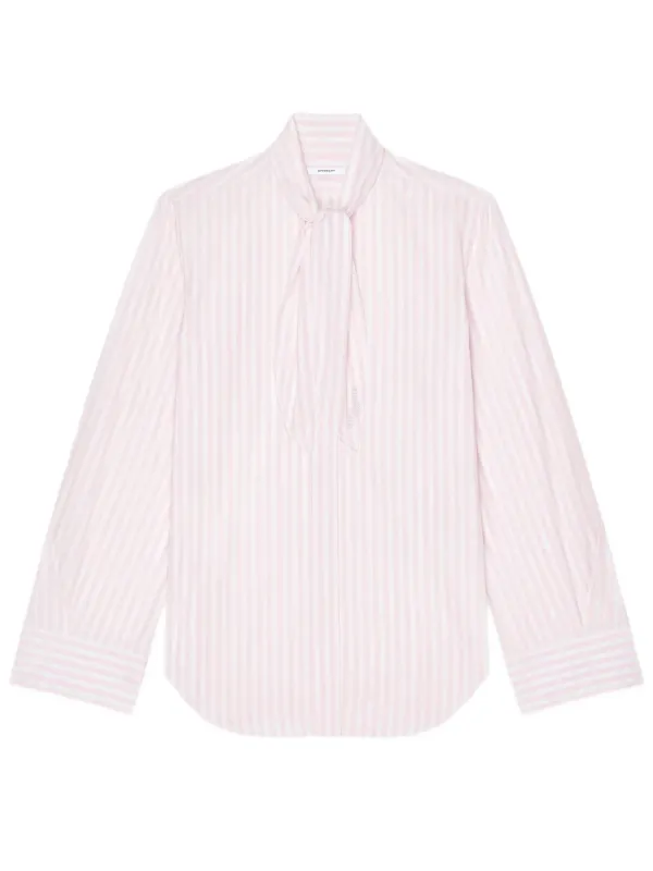 COCOON STRIPED SHIRT IN POPLIN WITH BOW made by Givenchy