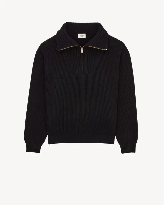 HALF-ZIP SWEATER made by Yves Saint Laurent