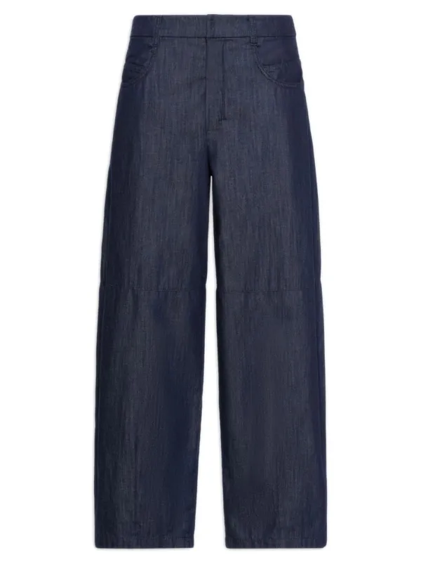 PEPLO BARREL LEG TROUSERS IN COTTON DENIM made by MaxMara