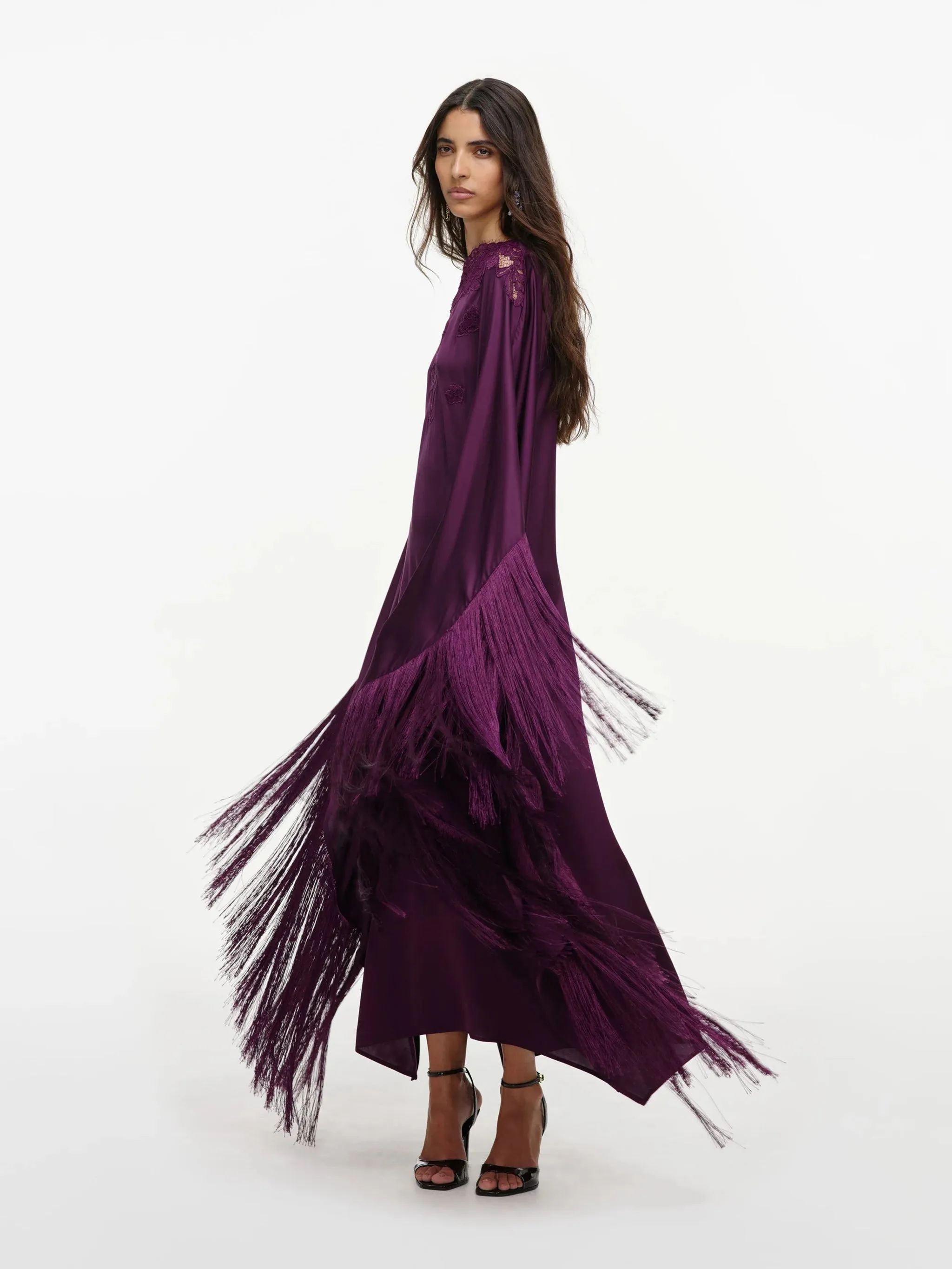 JERSEY DRAPED MAXI DRESS sold by Lord & Taylor product image thumbnail 4