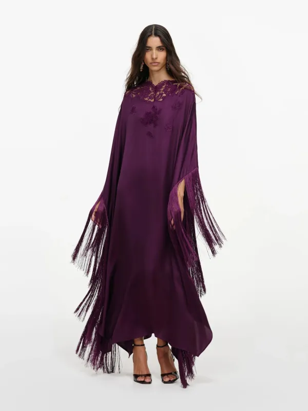 JERSEY DRAPED MAXI DRESS made by Self-Portrait