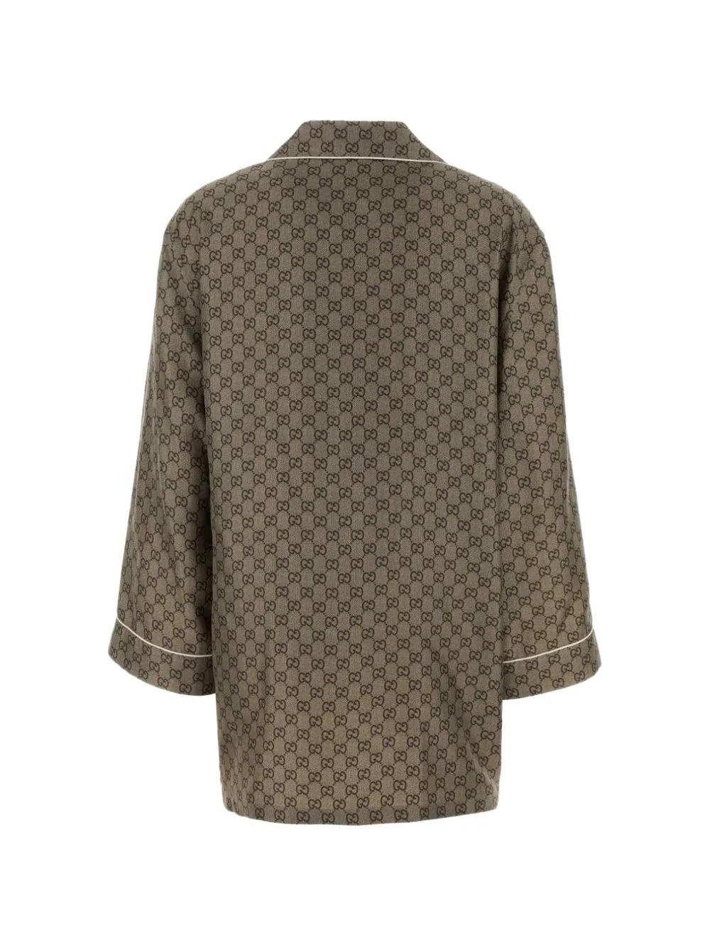 PRINTED SILK TWILL SHIRT sold by Lord & Taylor product image thumbnail 2