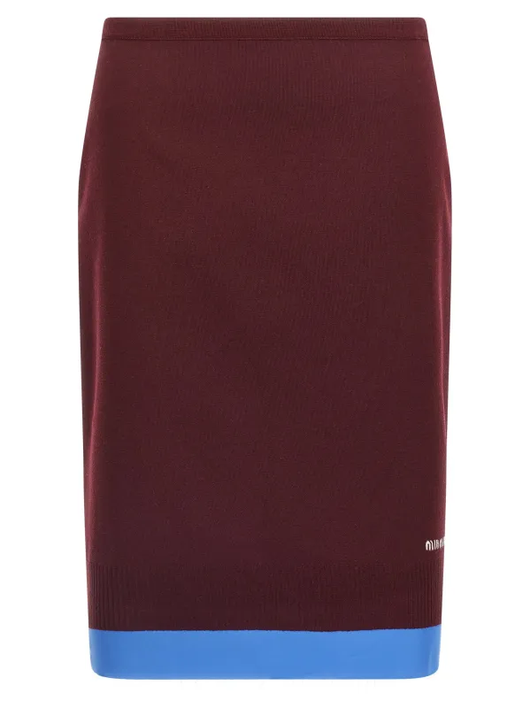 Double layer skirt made by Miu Miu