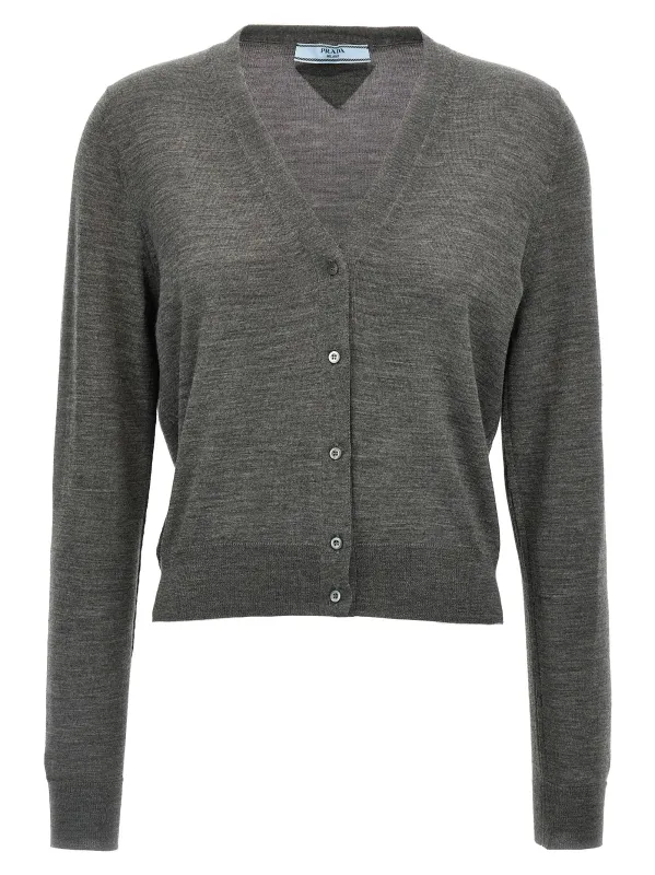 Wool cardigan made by Prada