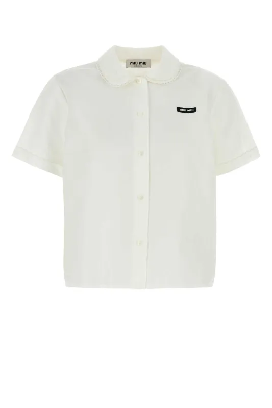 SHORT-SLEEVED SHIRT made by Miu Miu