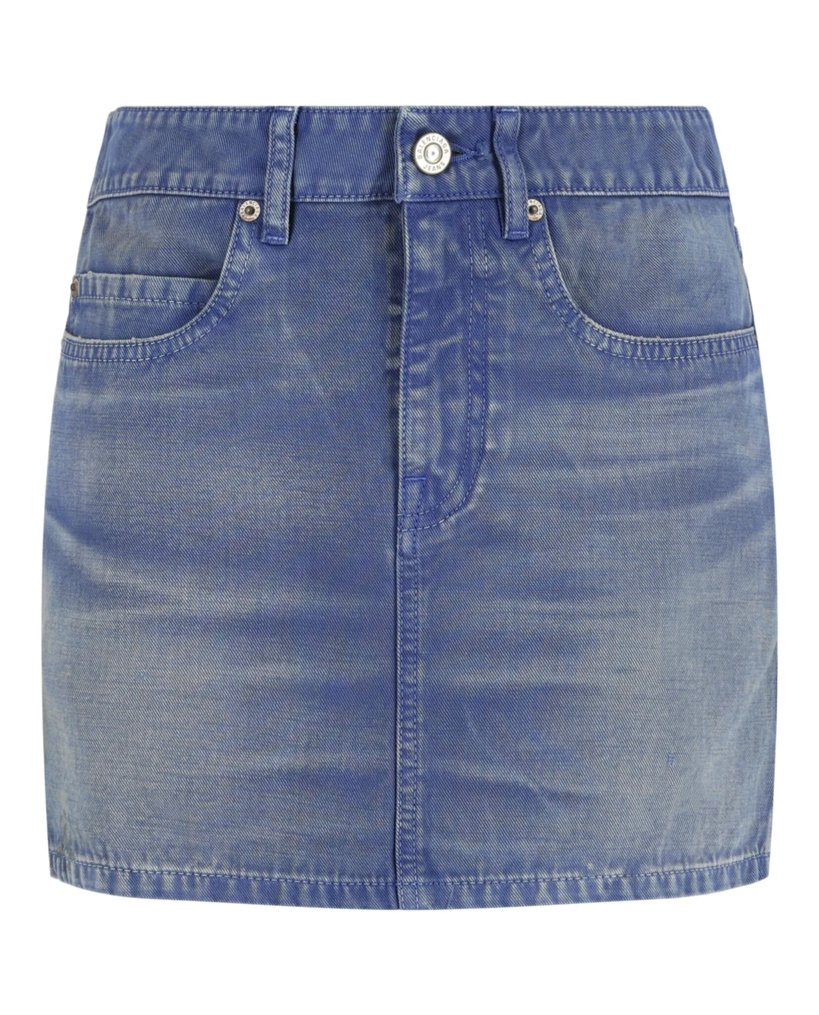 Low-Rise Denim Mini Skirt sold by Lord & Taylor product image thumbnail 4