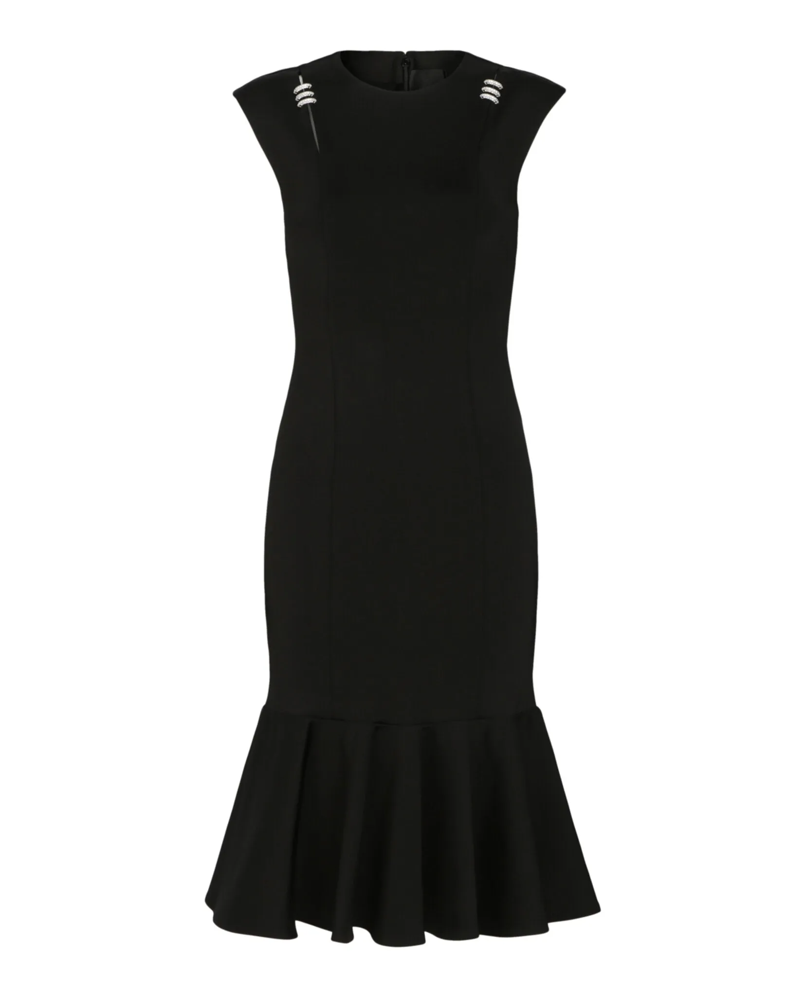 Crystal-Detail Fit And Flare Dress sold by Lord & Taylor product image thumbnail 3