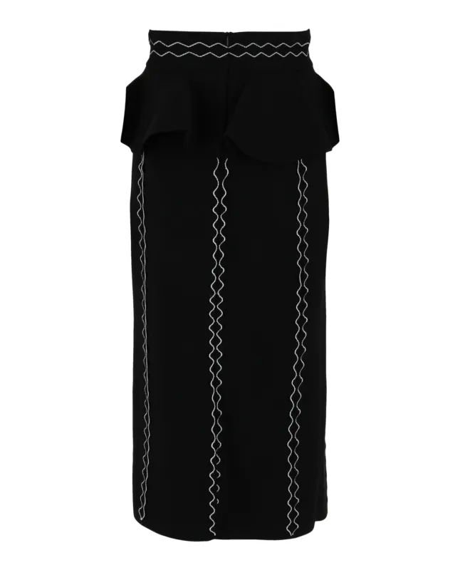 Stretch-Jersey Midi Skirt made by Alexander McQueen