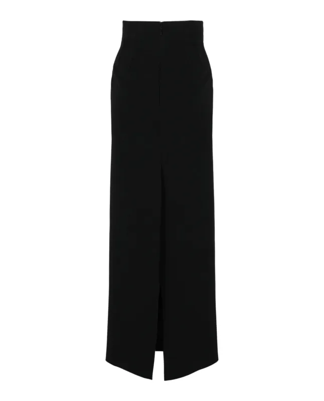 Wool Blend Maxi Skirt made by Salvatore Ferragamo