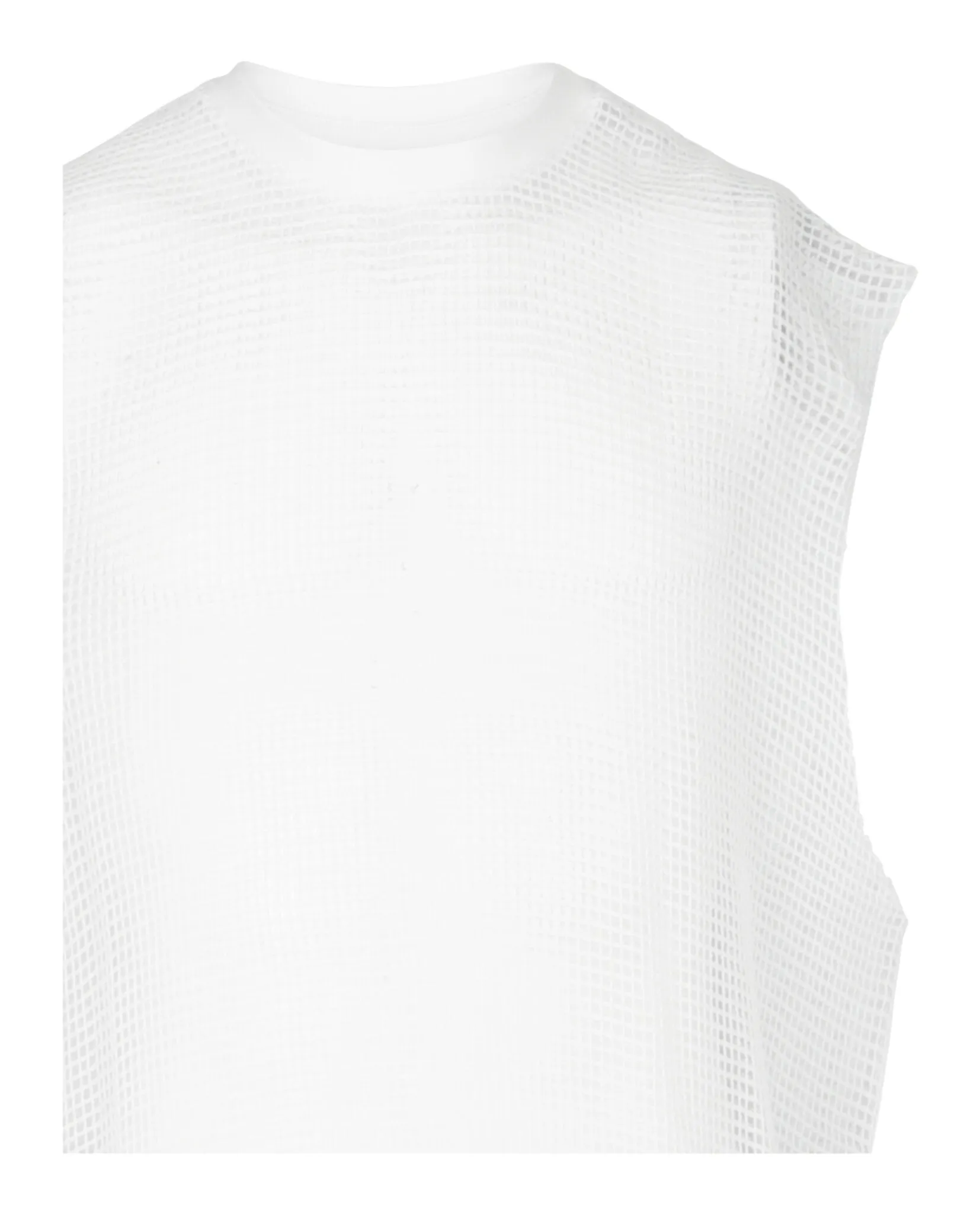 Net Tank Top With Raw-Edge Trim sold by Lord & Taylor product image thumbnail 2
