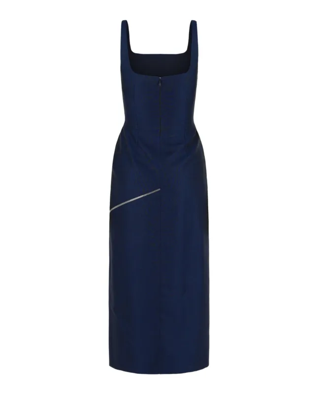 Zip Slash Midi Dress made by Alexander McQueen
