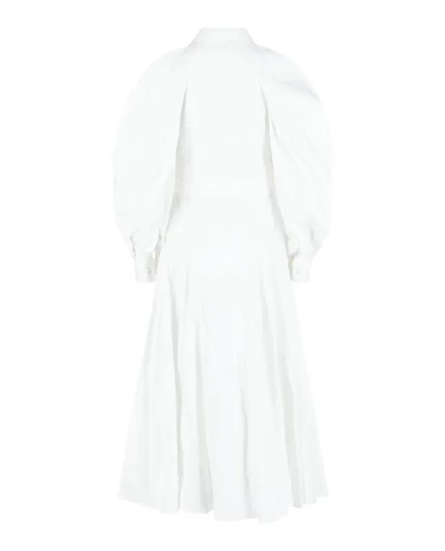 Cold-Shoulder Cotton Midi Dress made by Alexander McQueen
