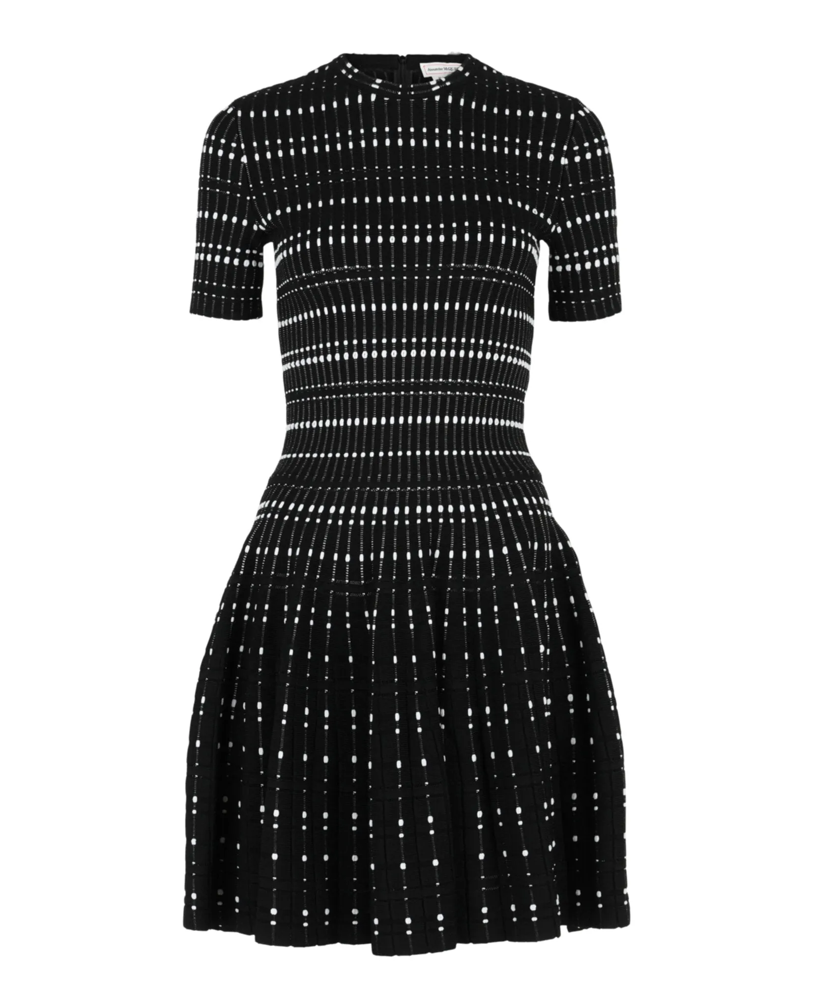 Stitch Dot Fit and Flare Dress sold by Lord & Taylor product image thumbnail 4