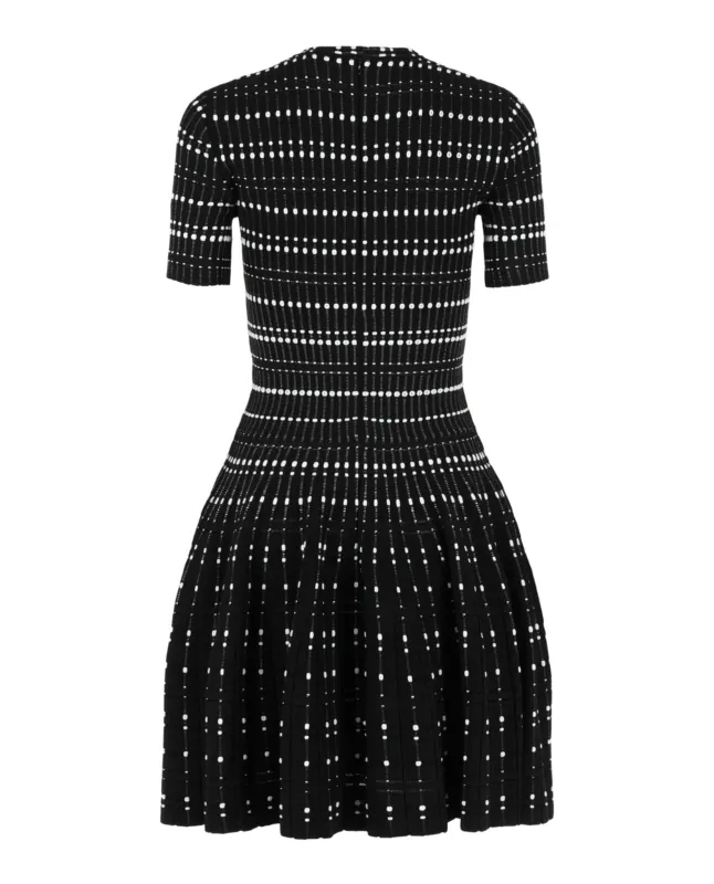 Stitch Dot Fit and Flare Dress made by Alexander McQueen