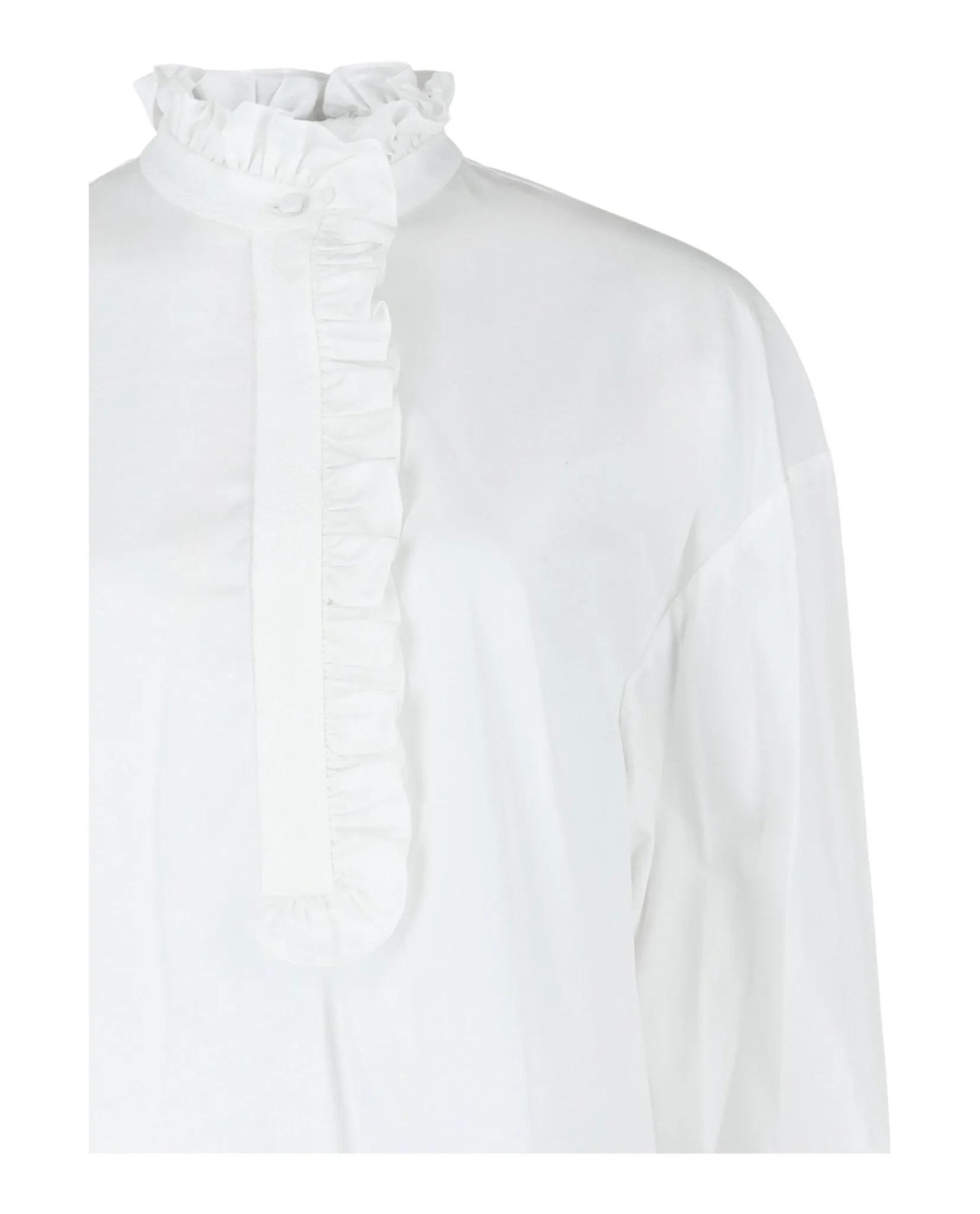 Ruffled Cotton Shirt sold by Lord & Taylor product image thumbnail 2