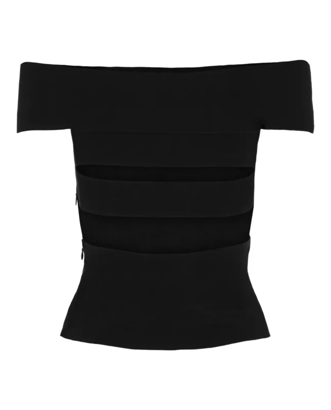 Sliced Off-The-Shoulder Top made by Alexander McQueen