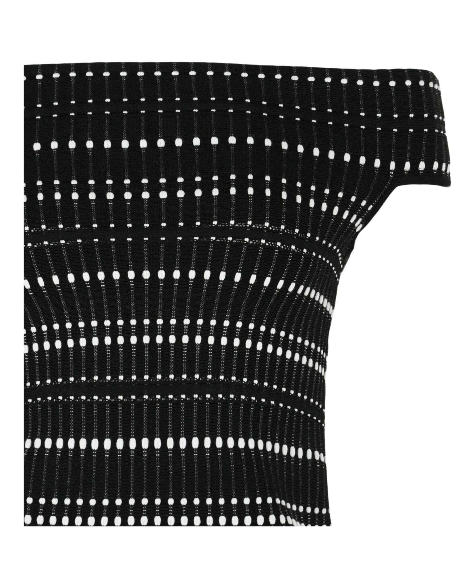 Off-The-Shoulder Stitch Dot Crop Top sold by Lord & Taylor product image thumbnail 2