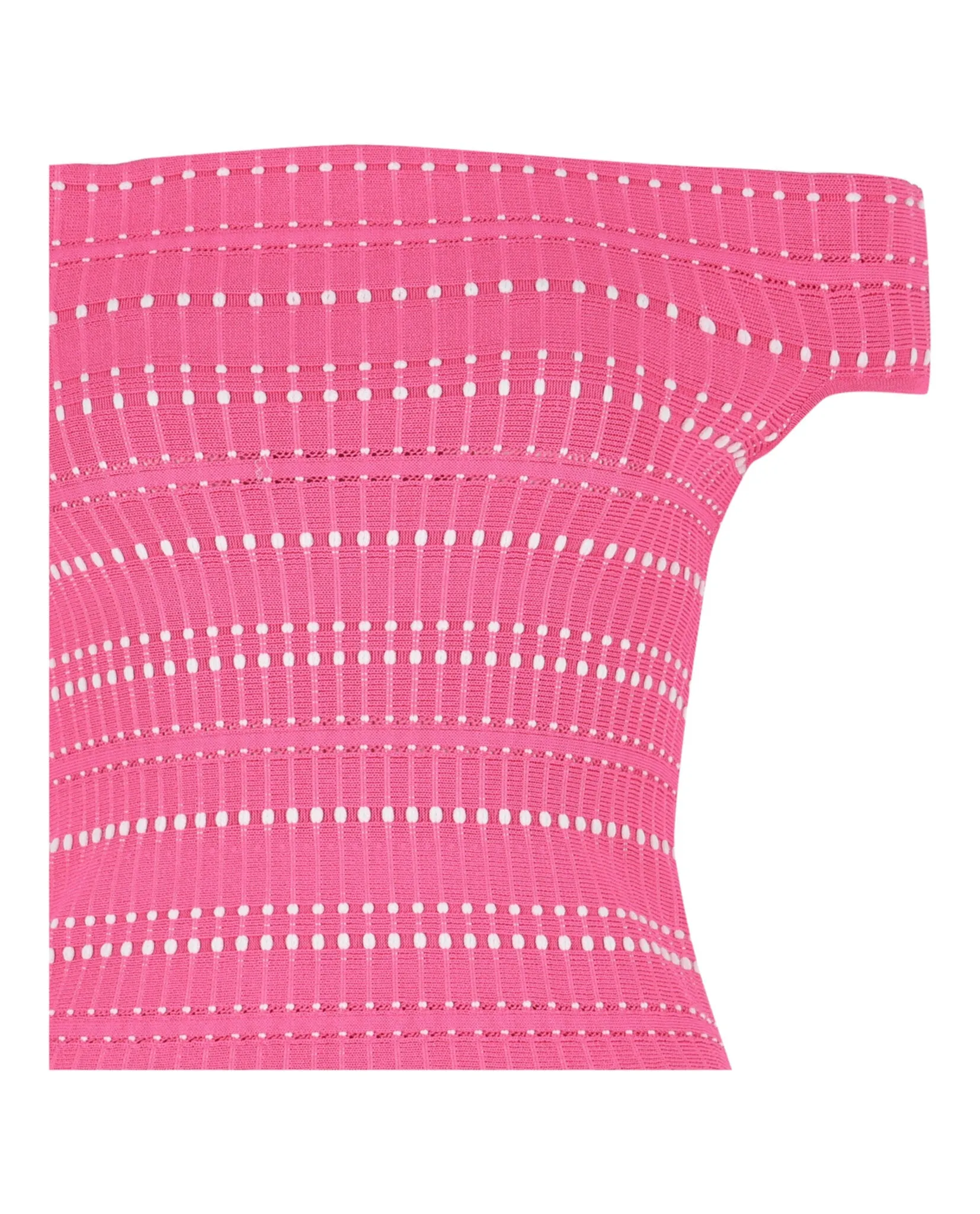 Off-The-Shoulder Stitch Dot Crop Top sold by Lord & Taylor product image thumbnail 2