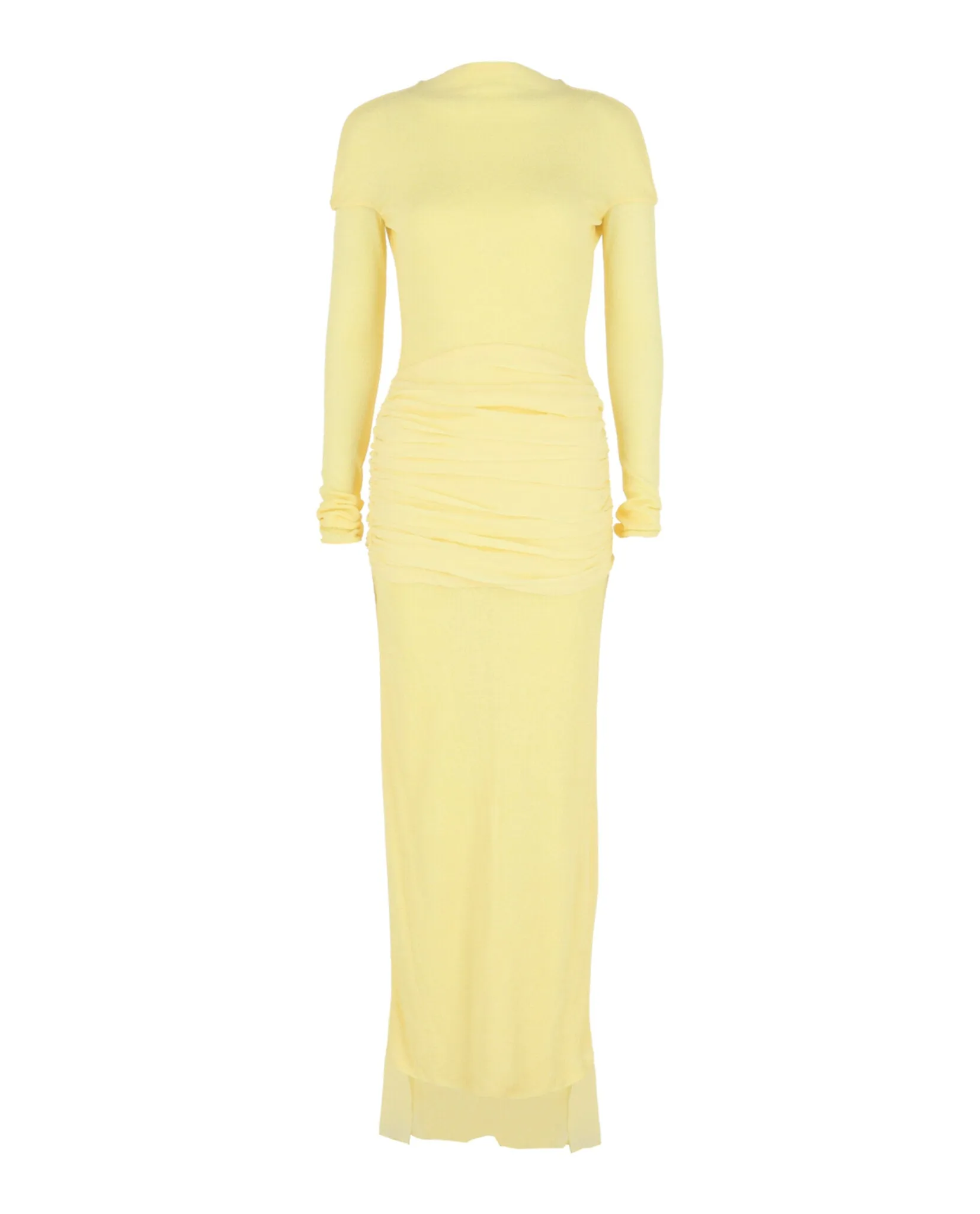 Paneled Ruched Crepe Gown sold by Lord & Taylor product image thumbnail 3